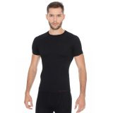 Brubeck Active Wool s krátkym rukávom Black - M - Veľkosť: M | Farba: Čierna · záber 1