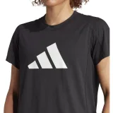 Dámské tréninkové tričko s krátkým rukávem ADIDAS WE LOGO T BLACK WHITE · záber 2