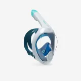 DECATHLON Šnorchlovacia maska Easybreath+ s ventilom svetlomodrá M-L · záber 1