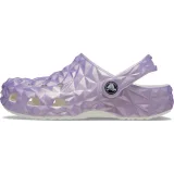 Dívčí kroksy (rekreační obuv) CROCS Classic Iridescent Geo CGK white · záber 2