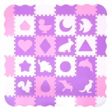 Penové puzzle s ohrádkou inSPORTline Burgino 30,5x30,5x1 cm, 36ks · záber 3