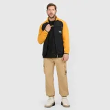 Pánský regular fleece se stojáčkem - oranžový · záber 2