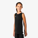 KIPSTA Detské basketbalové tielko Tank 100 čierne 12-13 r (151-160 cm) · záber 1