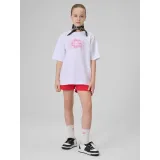 Dievčenské tričko s krátkym rukávom 4F JUNIOR TSHIRT F3302-10S-WHITE · záber 5