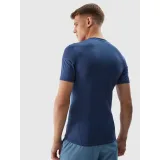 Pánské tréninkové tričko s krátkým rukávem 4F TSHIRT FNK-WSS24TFTSM600-32S-DENIM · záber 3