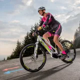 Crussis Dámsky cyklistický dres s dlhým rukávom čierno-ružová - XS · záber 2