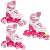 Raven Lia PINK Roller dětské kolečkové quad brusle - Velikost: 27-30 | Barva: Ružová · záber 2