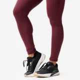 DOMYOS Dámske fitness legíny odolné voči oderu fialové M - W30 L31 · záber 2