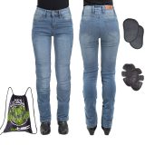 Dámske moto jeansy W-TEC Lustipa - Veľkosť: XS · záber 1