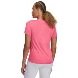 Dámské tréninkové tričko s krátkým rukávem UNDER ARMOUR Tech SSV- Solid-PNK · záber 2