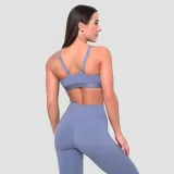GymBeam Essence String Sports Bra Denim Blue - Velikost: XL | Barva: Modrá | Hmotnost: 0,0808 kg | Balení: 100 · záber 5