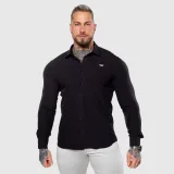 Strečová košeľa Iron Aesthetics Slim Stretch, čierna · záber 2