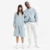 DECATHLON Unisex mikina s okrúhlym výstrihom Elementals modrá XL · záber 1