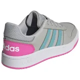 Dětská rekreační obuv ADIDAS Hoops 2.0 core grey two mint ton screaming pink · záber 5