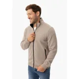 Pánská mikina se zipem VOLCANO B-MONTERO-BEIGE · záber 3