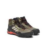 Pánská kotníková turistická obuv ADIDAS Terrex AX4 Mid GTX olive strata wonder beige core black · záber 2