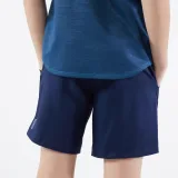 KUIKMA Detské tenisové šortky TSH Dry tmavomodré 5-6 r (113-122 cm) · záber 2