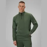Regular rychleschnoucí tréninková mikina pánská - khaki · záber 1