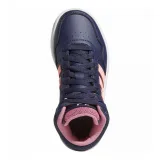 Dívčí rekreační obuv ADIDAS Hoops Mid 3.0 shadow navy acid red rose tone · záber 3