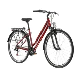 Kross Sentio 1.0 28" - model 2025 rubín / šedá / lesk - S (18", 158-170 cm) · záber 1