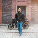 Kožená moto bunda W-TEC Valebravo Farba čierna, · záber 4