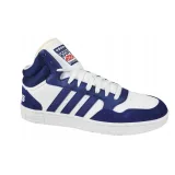 Pánská vycházková obuv ADIDAS Hoops 3.0 Mid cloud white dark blue dark blue · záber 3