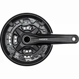 Shimano kliky FC-MT210-L, 175mm 40-30-22 zubů, černé, s krytem, 9 speed, v krabičce (VÝPRODEJ) · záber 2