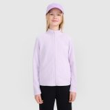 Dievčenský slim fleece so stojačikom - fialový · záber 1