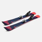 WEDZE Detské zjazdové lyže Boost 500 s viazaním modro-ružové 130 cm · záber 2