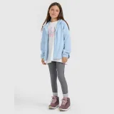 Fleece loose s kapucí dívčí - modrý · záber 2