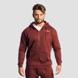 GymBeam Mikina se zipem Zone Cherrywood - Velikost: S | Barva: Červená | Hmotnost: 0,74 kg | Balení: 24 · záber 3