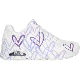 Dámská rekreační obuv SKECHERS Uno Spread The Love W white multi purple · záber 2