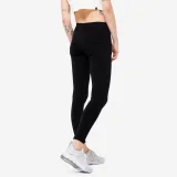 DOMYOS Dámske legíny 100 slim na cvičenie čierne XS (W26 L30) · záber 2