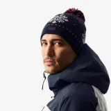 WEDZE Lyžiarska žakárová čiapka modrá M (56-59 cm) · záber 2