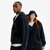 DECATHLON Unisex mikina na zips Elementals čierna M · záber 1