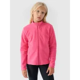 Dívčí fleecová mikina se zipem 4F JUNIOR FLEECE-JWMM00TFLEF261-55S-HOT PINK · záber 2