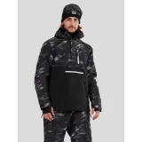 Pánská lyžařská bunda FUNDANGO Tilbury Logo Anorak-893-black camouflage · záber 2