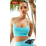 Dámská sportovní tréninková podprsenka 4F SPORT BRA-WSS24USBAF096-33S-BLUE · záber 3
