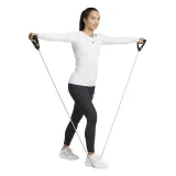 Dámske tréningové tričko s dlhým rukávom ADIDAS TF LS T WHITE · záber 3