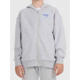 Chlapčenská mikina so zipsom 4F JUNIOR SWEATSHIRT M2326-25M-GREY MELANGE · záber 2