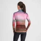 Dámský cyklistický dres s dlouhým rukávem SPORTFUL Flow supergiara w thermal jersey, cayenna red pink · záber 3