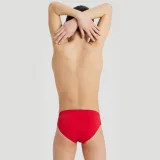 Arena Team Swim Brief Solid Boys - Veľkosť: 152 | Farba: červená · záber 2