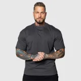 Oversized tričko Iron Aesthetics 3D, sivé · záber 4