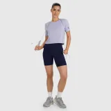 Dámský rychleschnoucí crop-top tréninkový top - modrý · záber 2