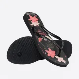 HAVAIANAS Havaianas Slim Organic dámske žabky čierno-ružové 41-42 · záber 2