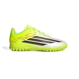 Chlapčenské futbalové kopačky turfy ADIDAS F50 Club Jr TF team solar yellow 2 core black lucid red - Farba: čierna · záber 2