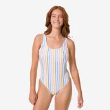 DECATHLON Dámske jednodielne plavky Aurely pásikavé viacfarebné XS-S · záber 1