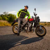 Letná moto bunda W-TEC Dexter Farba čierno-zelená, · záber 4
