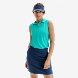 INESIS Dámska golfová polokošeľa WW500 bez rukávov tyrkysová XL · záber 1