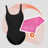 Дамски спортен бански Black - GymBeam - Размер: XS | Тегло: 0,14 g · záber 1